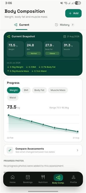 FITVOX vitals tracking log